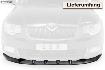 CSR Frontspoiler | Cup-Spoilerlippe mit ABE für Skoda Superb II CSL420-L schwarz matt (Lackierung erforderlich)