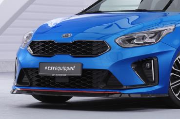 CSR Frontspoiler | Cup-Spoilerlippe mit ABE für Kia Ceed / ProCeed (CD) GT CSL422-L schwarz matt (Lackierung erforderlich)
