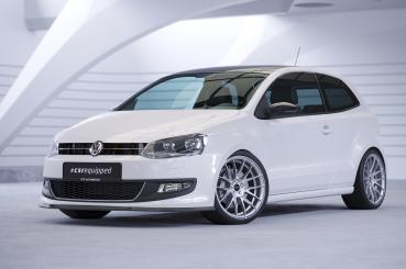 CSR Frontspoiler | Cup-Spoilerlippe mit ABE für VW Polo V (6R) CSL423-S schwarz matt strukturiert (keine Lackierung erforderlich)