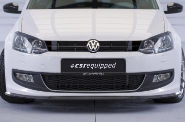 CSR Frontspoiler | Cup-Spoilerlippe mit ABE für VW Polo V (6R) CSL423-S schwarz matt strukturiert (keine Lackierung erforderlich)