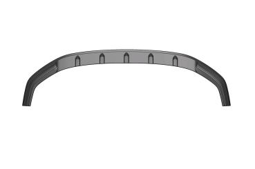 CSR Frontspoiler | Cup-Spoilerlippe mit ABE für VW Polo VI 2G (Typ AW) GTI / R-Line CSL425-M Carbon Look matt strukturiert (keine Lackierung erforderlich)