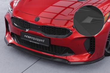 CSR Frontspoiler | Cup-Spoilerlippe mit ABE für Kia Stinger GT CSL426-S Strukturiert schwarz matt (keine Lackierung erforderlich)