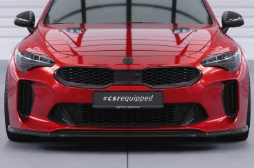 CSR Frontspoiler | Cup-Spoilerlippe mit ABE für Kia Stinger GT CSL426-M Carbon Look matt strukturiert (keine Lackierung erforderlich)