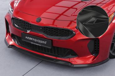 CSR Frontspoiler | Cup-Spoilerlippe mit ABE für Kia Stinger GT CSL426-G Glossy schwarz glänzend (keine Lackierung erforderlich)