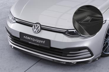 CSR Frontspoiler | Cup-Spoilerlippe mit ABE für VW Golf 8 (Typ CD) CSL428-C Carbon Look Hochglanz (keine Lackierung erforderlich)