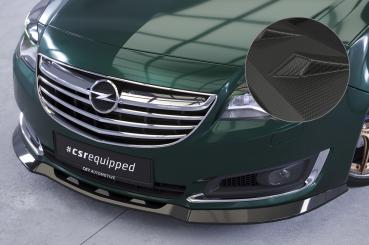 CSR Frontspoiler | Cup-Spoilerlippe mit ABE für Opel Insignia A CSL432-M Carbon Look matt strukturiert (keine Lackierung erforderlich)
