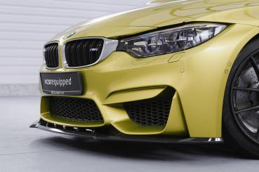 CSR Frontspoiler | Cup-Spoilerlippe mit ABE für BMW M3/M4 F80/F82/F83 CSL433-C Carbon Look glänzend (keine Lackierung erforderlich)