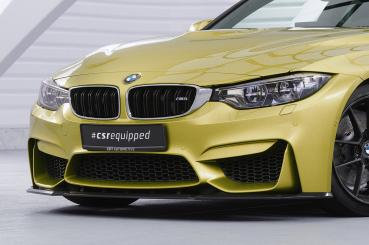 CSR Frontspoiler | Cup-Spoilerlippe mit ABE für BMW M3/M4 F80/F82/F83 CSL433-C Carbon Look glänzend (keine Lackierung erforderlich)