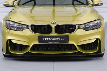 CSR Frontspoiler | Cup-Spoilerlippe mit ABE für BMW M3/M4 F80/F82/F83 CSL433-C Carbon Look glänzend (keine Lackierung erforderlich)