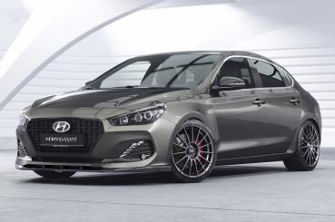 CSR Frontspoiler | Cup-Spoilerlippe mit ABE für Hyundai I30 (PD) CSL434-L schwarz matt (Lackierung erforderlich)