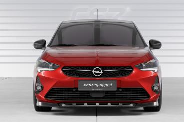 CSR Frontspoiler | Cup-Spoilerlippe mit ABE für Opel Corsa F GS-Line CSL436-M Carbon Look matt strukturiert (keine Lackierung erforderlich)
