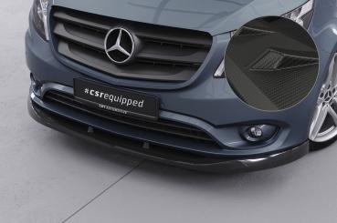 CSR Frontspoiler | Cup-Spoilerlippe mit ABE für Mercedes-Benz Vito 447 CSL439-M Carbon Look matt strukturiert (keine Lackierung erforderlich)