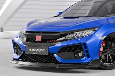 CSR Frontspoiler | Cup-Spoilerlippe mit ABE für Honda Civic FK8 Type R CSL440-G Glossy schwarz Hochglanz (keine Lackierung erforderlich)