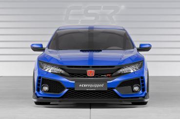 CSR Frontspoiler | Cup-Spoilerlippe mit ABE für Honda Civic FK8 Type R CSL440-G Glossy schwarz Hochglanz (keine Lackierung erforderlich)
