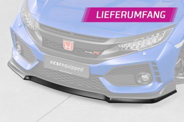 CSR Frontspoiler | Cup-Spoilerlippe mit ABE für Honda Civic FK8 Type R CSL440-G Glossy schwarz Hochglanz (keine Lackierung erforderlich)