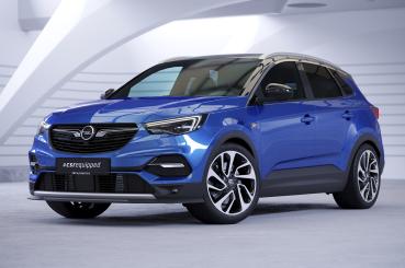 CSR Frontspoiler | Cup-Spoilerlippe mit ABE für Opel Grandland X CSL441-G Glossy schwarz Hochglanz (keine Lackierung erforderlich)