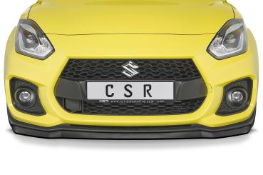 CSR Frontspoiler | Cup-Spoilerlippe mit ABE für Suzuki Swift 6 (RZ/AZ) Sport CSL442-S Strukturiert schwarz matt (keine Lackierung erforderlich)