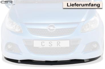CSR Frontspoiler | Cup-Spoilerlippe mit ABE für Opel Corsa D OPC CSL443-S schwarz matt strukturiert (keine Lackierung erforderlich)