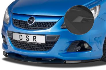 CSR Frontspoiler | Cup-Spoilerlippe mit ABE für Opel Corsa D OPC CSL443-S schwarz matt strukturiert (keine Lackierung erforderlich)