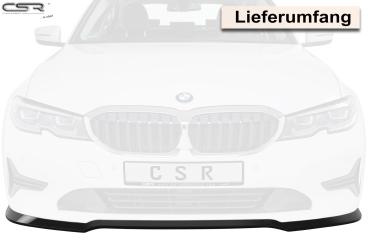 CSR Frontspoiler | Cup-Spoilerlippe mit ABE für BMW 3er G20 Limousine / G21 Touring CSL444-M Carbon Look matt strukturiert (keine Lackierung erforderlich)