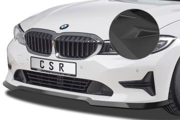 CSR Frontspoiler | Cup-Spoilerlippe mit ABE für BMW 3er G20 Limousine / G21 Touring CSL444-L schwarz matt (Lackierung erforderlich)