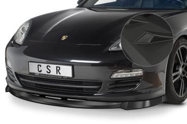 CSR Frontspoiler | Cup-Spoilerlippe mit ABE für Porsche Panamera 970 CSL445-M Carbon Look matt strukturiert (keine Lackierung erforderlich)