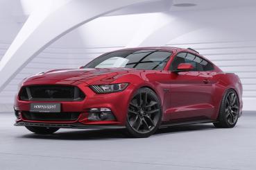 CSR Frontspoiler | Cup-Spoilerlippe mit ABE für Ford Mustang VI CSL448-G Glossy schwarz Hochglanz (keine Lackierung erforderlich)