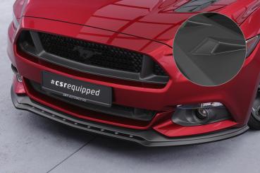 CSR Frontspoiler | Cup-Spoilerlippe mit ABE für Ford Mustang VI CSL448-L schwarz matt (Lackierung erforderlich)