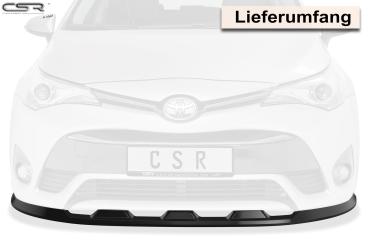 CSR Frontspoiler | Cup-Spoilerlippe mit ABE für Toyota Avensis (T27) CSL449-L schwarz matt (Lackierung erforderlich)