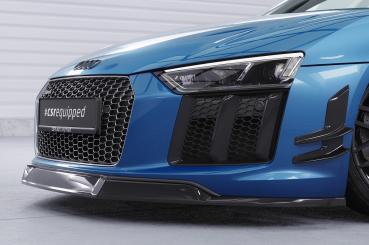 CSR Frontspoiler | Cup-Spoilerlippe mit ABE für Audi R8 (Typ 4S) CSL451-L schwarz matt (Lackierung erforderlich)