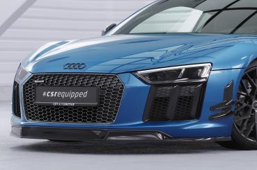 CSR Frontspoiler | Cup-Spoilerlippe mit ABE für Audi R8 (Typ 4S) CSL451-L schwarz matt (Lackierung erforderlich)