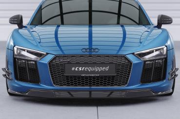 CSR Frontspoiler | Cup-Spoilerlippe mit ABE für Audi R8 (Typ 4S) CSL451-L schwarz matt (Lackierung erforderlich)