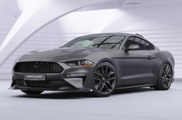CSR Frontspoiler | Cup-Spoilerlippe mit ABE für Ford Mustang VI CSL452-C Carbon Look Hochglanz (keine Lackierung erforderlich)