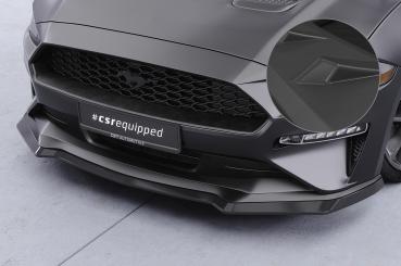 CSR Frontspoiler | Cup-Spoilerlippe mit ABE für Ford Mustang VI CSL452-L schwarz matt (Lackierung erforderlich)