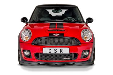 CSR Frontspoiler | Cup-Spoilerlippe mit ABE für Mini R56 John Cooper Works CSR-CSL454-G Glossy schwarz Hochglanz (keine Lackierung erforderlich)