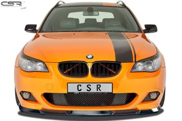 CSR Frontspoiler | Cup-Spoilerlippe mit ABE für BMW 5er E60/E61 M-Paket CSR-CSL455-G Glossy schwarz Hochglanz (keine Lackierung erforderlich)
