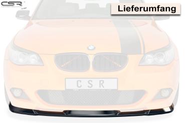 CSR Frontspoiler | Cup-Spoilerlippe mit ABE für BMW 5er E60/E61 M-Paket CSR-CSL455-G Glossy schwarz Hochglanz (keine Lackierung erforderlich)