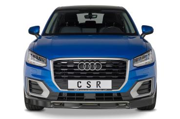 CSR Frontspoiler | Cup-Spoilerlippe mit ABE für Audi Q2 S-Line CSL457-M Carbon Look matt strukturiert (keine Lackierung erforderlich)