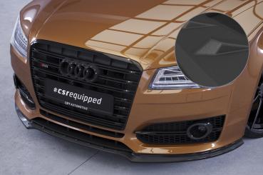 CSR Frontspoiler | Cup-Spoilerlippe mit ABE für Audi S8 / S8 Plus D4 (Typ 4H) CSL458-S schwarz matt strukturiert (keine Lackierung erforderlich)
