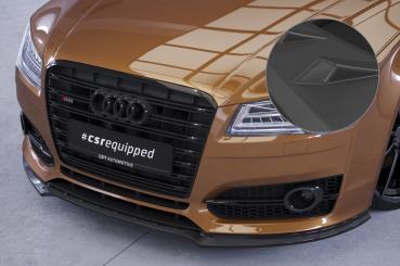 CSR Frontspoiler | Cup-Spoilerlippe mit ABE für Audi S8 / S8 Plus D4 (Typ 4H) CSL458-L schwarz matt (Lackierung erforderlich)