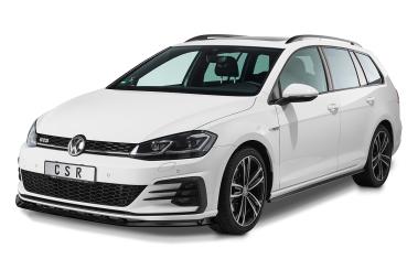 CSR Frontspoiler | Cup-Spoilerlippe mit ABE für VW Golf 7 GTI / GTD CSL459-C Carbon Look glänzend (keine Lackierung erforderlich)