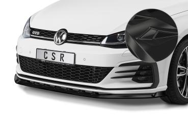 CSR Frontspoiler | Cup-Spoilerlippe mit ABE für VW Golf 7 GTI / GTD CSL459-G Glossy schwarz glänzend (keine Lackierung erforderlich)