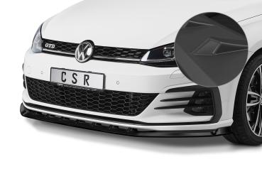 CSR Frontspoiler | Cup-Spoilerlippe mit ABE für VW Golf 7 GTI / GTD CSL459-L Lackierung erforderlich (schwarz matt)