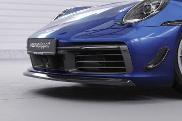 CSR Frontspoiler | Cup-Spoilerlippe mit ABE für Porsche 911/992 CSL461-L schwarz matt (Lackierung erforderlich)