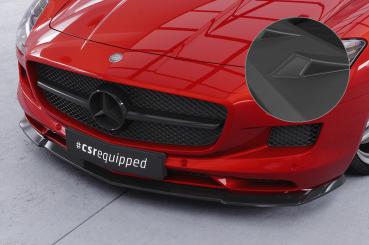 CSR Frontspoiler | Cup-Spoilerlippe mit ABE für Mercedes-Benz SLS AMG (197) CSL462-L schwarz matt (Lackierung erforderlich)