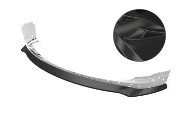 CSR Frontspoiler | Cup-Spoilerlippe mit ABE für BMW 5er E60 / E61 Facelift CSL467-C Carbon Look Hochglanz (keine Lackierung erforderlich)