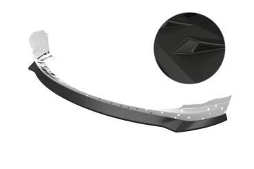 CSR Frontspoiler | Cup-Spoilerlippe mit ABE für BMW 5er E60 / E61 Facelift CSL467-M Carbon Look matt strukturiert (keine Lackierung erforderlich)