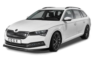 CSR Frontspoiler | Cup-Spoilerlippe mit ABE für Skoda Superb III (Typ 3V) CSL468-L schwarz matt (Lackierung erforderlich)