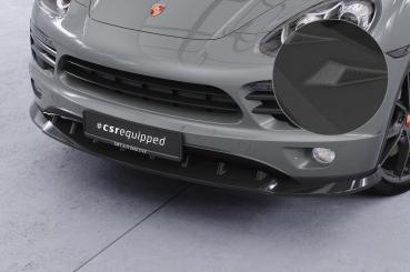 CSR Frontspoiler | Cup-Spoilerlippe mit ABE für Porsche Cayenne Typ 92A CSL470-S schwarz matt strukturiert (keine Lackierung erforderlich)