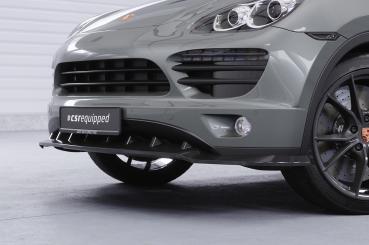 CSR Frontspoiler | Cup-Spoilerlippe mit ABE für Porsche Cayenne Typ 92A CSL470-G Glossy schwarz Hochglanz (keine Lackierung erforderlich)